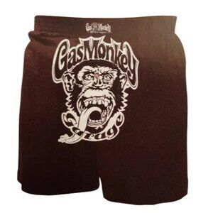 Gas Monkey Garage S 28 30 Mens Knit Boxer 100% Cotton Black White NEW